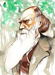 Charles Darwin (naturalista e scrittore inglese, 1809-82) ritratto